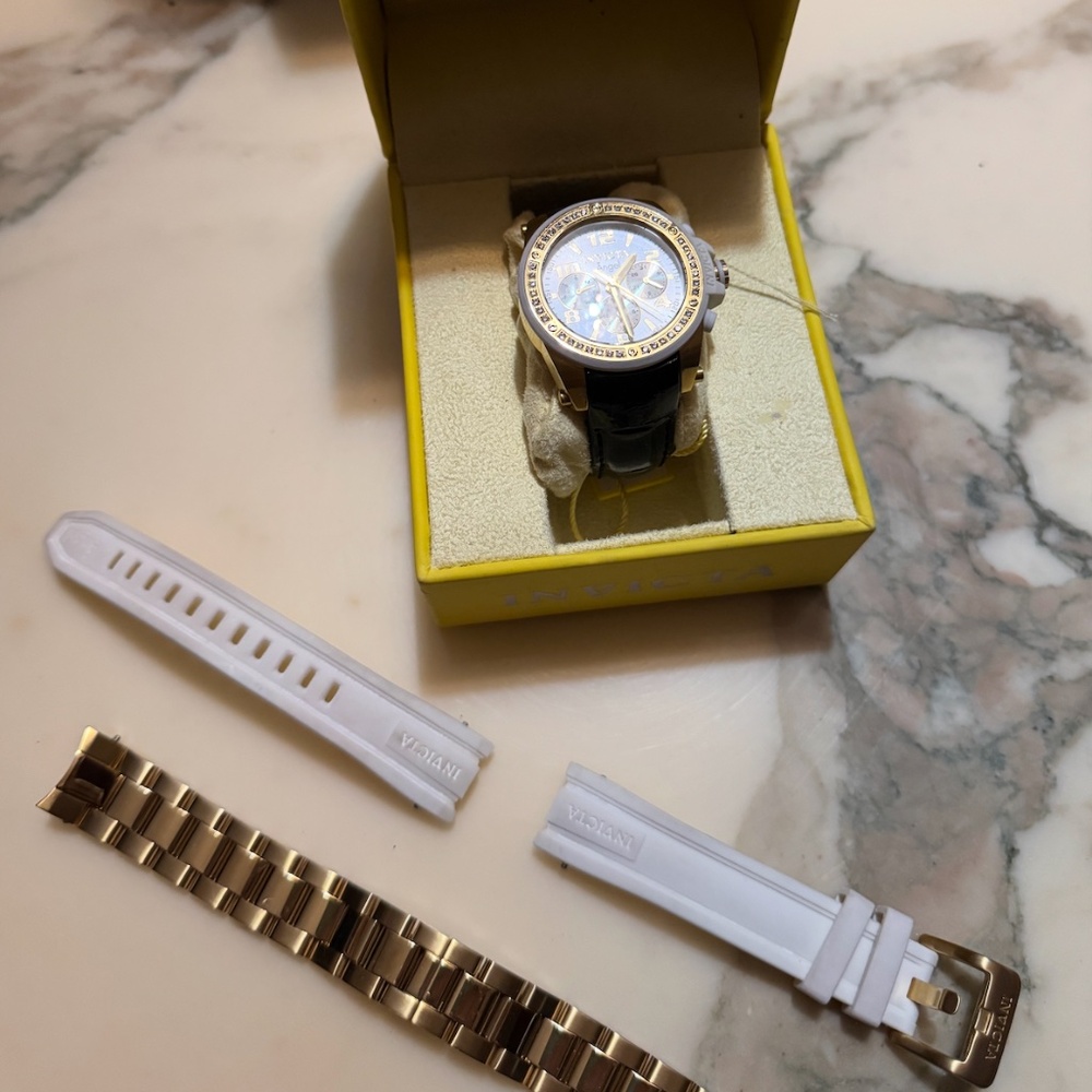 Invicta Angel Women's Watch White and Gold